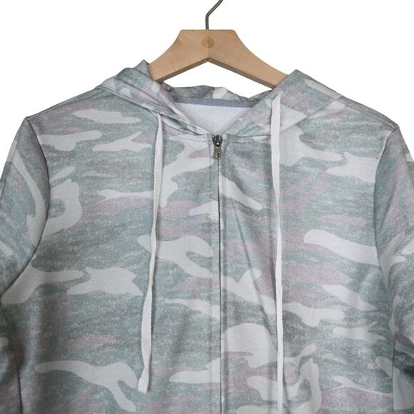 Amazon Womens L Camouflage Zip Front Hoodie Jacket - Picture 3 of 8